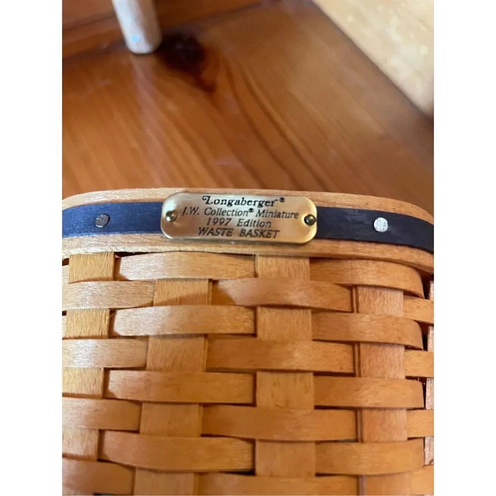 Longaberger J.W. Collection Miniature 1997 Edition Waste Basket